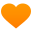 Orange-heart